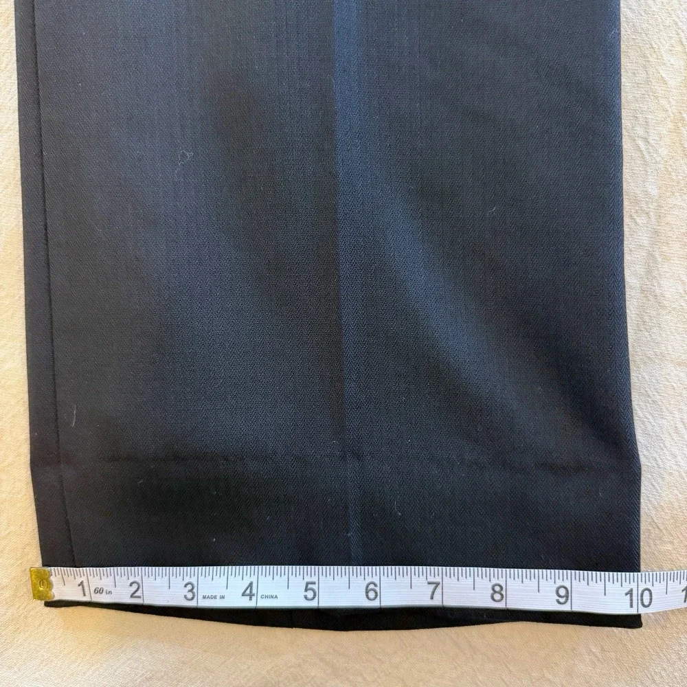 J Crew Willa Full Length Flare Pant Italian City Wool Blend Black Women 16 BK267